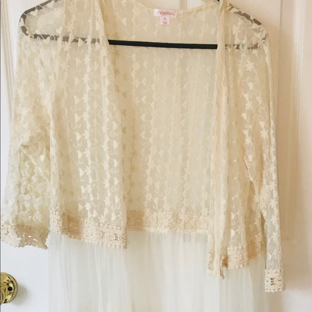 Lace & Sheet boho coverup